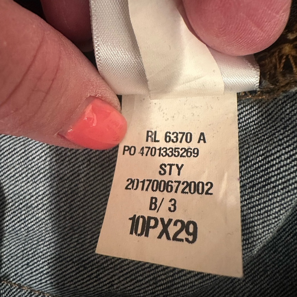 Lauren Ralph Lauren Blue Straight Leg Jeans Dark Wash 10 Petite Minimalist - Picture 9 of 11